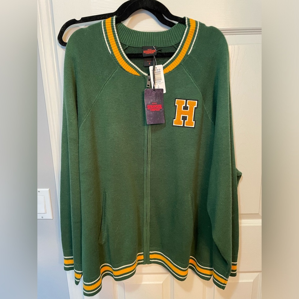 Torrid Stranger Things Sweater Jacket Size 4Xl